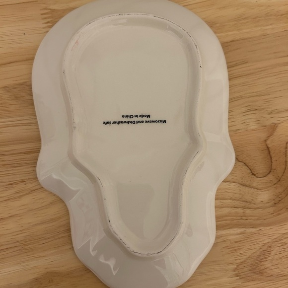 Sugar Skull Trinket Dish Spirit Halloween “out of stock” 7” - Picture 3 of 6